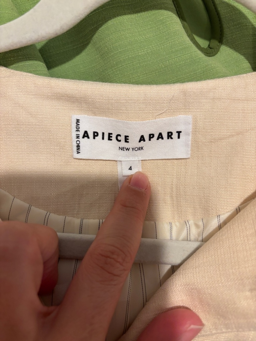 APiece Apart Marca Tunic Vest in Shell - Picture 2 of 3